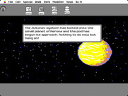 Space Quest: Chapter I - The Sarien Encounter for Macintosh - Landing on Kerona.