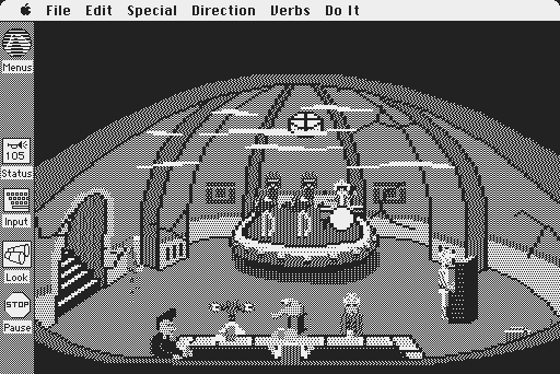 Space Quest: Chapter I - The Sarien Encounter Macintosh Screenshot: Inside the bar.
