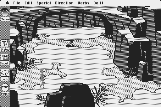 Space Quest: Chapter I - The Sarien Encounter Macintosh Screenshot: Still exploring, still found nothing...