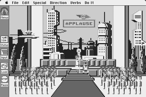 Space Quest: Chapter I - The Sarien Encounter Macintosh Screenshot: Mission success!