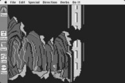 Space Quest: Chapter I - The Sarien Encounter for Macintosh - Entering a cave...