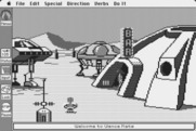 Space Quest: Chapter I - The Sarien Encounter for Macintosh - Welcome to Ulence Flats.
