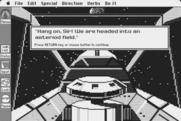 Space Quest: Chapter I - The Sarien Encounter for Macintosh - Asteroids ahead!