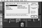Space Quest: Chapter I - The Sarien Encounter for Macintosh - The status menu.
