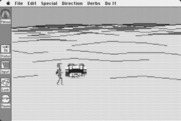 Space Quest: Chapter I - The Sarien Encounter for Macintosh - Stranded on a desert planet.
