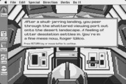 Space Quest: Chapter I - The Sarien Encounter for Macintosh - A crash landing!