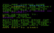 Cosmic Brewers for Commodore VIC-20 - Game instructions.