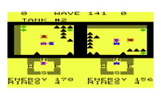 Ultimate Tank for Commodore VIC-20 - Two player game start.
