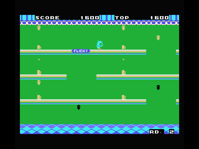 Flicky MSX Screenshot: The rescue begins again!