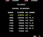 Flicky for Arcade - A new high score!