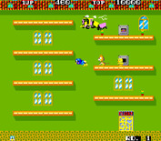 Flicky for Arcade - Running from the cats...