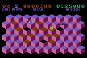 Slinky for Atari 8-bit - A giant robot appears on this level!