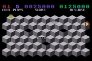 Slinky for Atari 8-bit - Game start.