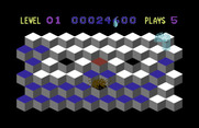 Slinky for Commodore 64 - The slinky turns blue when it is wet.
