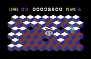 Slinky for Commodore 64 - The slinky moves quicker than usual when it's blue.