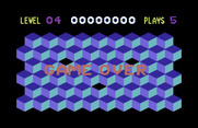 Slinky for Commodore 64 - Game over.