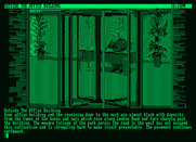 Corruption for Amstrad PCW - The outside of the office building.
