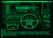 Corruption for Amstrad PCW - This is a nice car; too bad it's not mine...