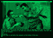 Corruption for Amstrad PCW - A fight breaks out!