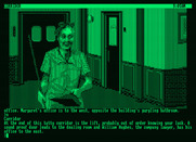 Corruption for Amstrad PCW - Exploring the office building...