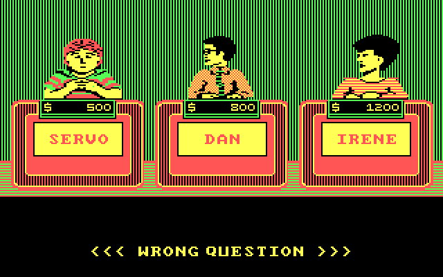 Jeopardy! New Sports Edition IBM PC/Compatibles Screenshot: Oops, that was wrong...