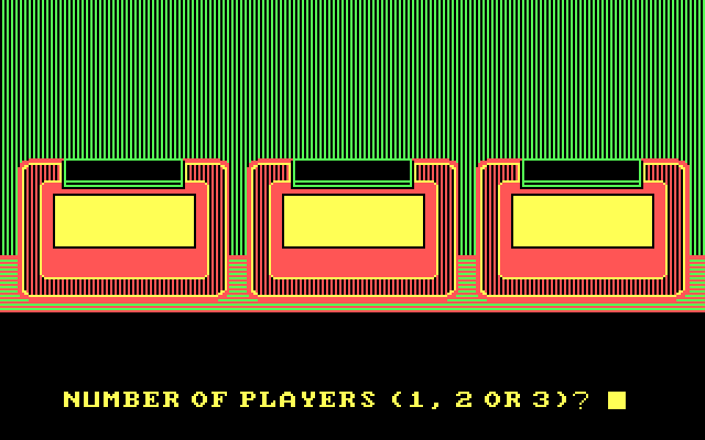 Jeopardy! New Sports Edition IBM PC/Compatibles Screenshot: How many players?