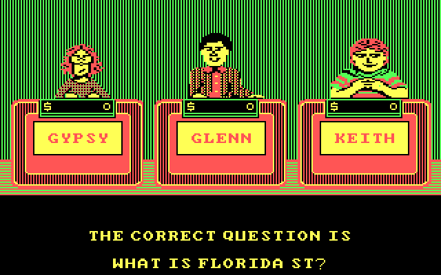 Jeopardy! New Sports Edition IBM PC/Compatibles Screenshot: The question provided is correct!