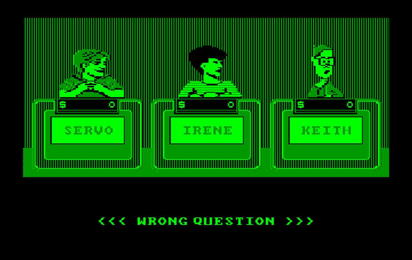 Jeopardy! New Sports Edition IBM PC/Compatibles Screenshot: Oops, wrong question...