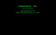 Jeopardy! New Sports Edition for IBM PC/Compatibles - Title screen.
