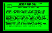 Jeopardy! New Sports Edition for IBM PC/Compatibles - Copyright screen.