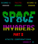 Deluxe Space Invaders for Arcade - Title screen.
