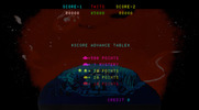 Deluxe Space Invaders for Arcade - Scoring table.