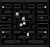 Chomp for Exidy Sorcerer - Game start.