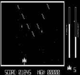 Astro Attacker for Exidy Sorcerer - Some opponents are smaller making them tougher to hit.