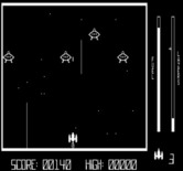 Astro Attacker for Exidy Sorcerer - There are several types of opponents in the game.