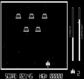 Astro Attacker for Exidy Sorcerer - Level two; the enemy types repeat now.