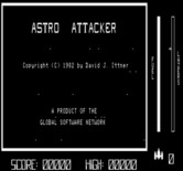Astro Attacker for Exidy Sorcerer - Title screen.