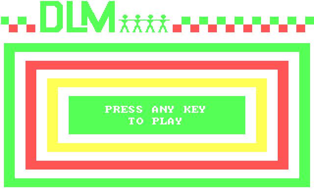 Dragon Mix IBM PC/Compatibles Screenshot: Press a key to begin!