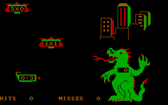 Dragon Mix IBM PC/Compatibles Screenshot: Game start.