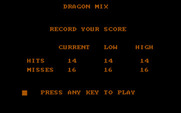 Dragon Mix for IBM PC/Compatibles - Game over.