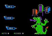 Dragon Mix for Apple II - Game start.