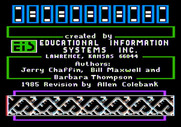 Dragon Mix for Apple II - Credits screen.