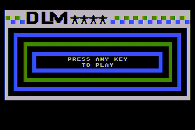 Dragon Mix Atari 8-bit Screenshot: Press a key to begin...