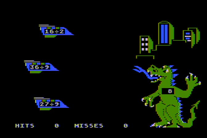 Dragon Mix Atari 8-bit Screenshot: Game start.