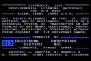 Dragon Mix for Atari 8-bit - Copyright and credits screen.