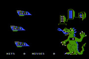 Dragon Mix for Atari 8-bit - Game start.