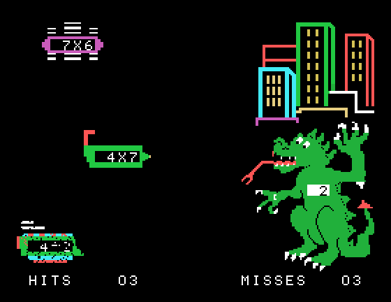 Dragon Mix TI-99/4A Screenshot: Game start.