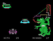Dragon Mix for TI-99/4A - The last building is hit...