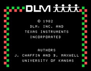 Dragon Mix for TI-99/4A - Copyright screen.
