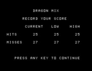 Dragon Mix for TI-99/4A - Game over.